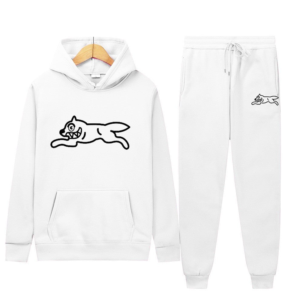 Graphic Print Fleece Hoodie & Jogger Set