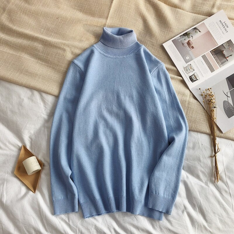 Classic Turtleneck Knit Jumper