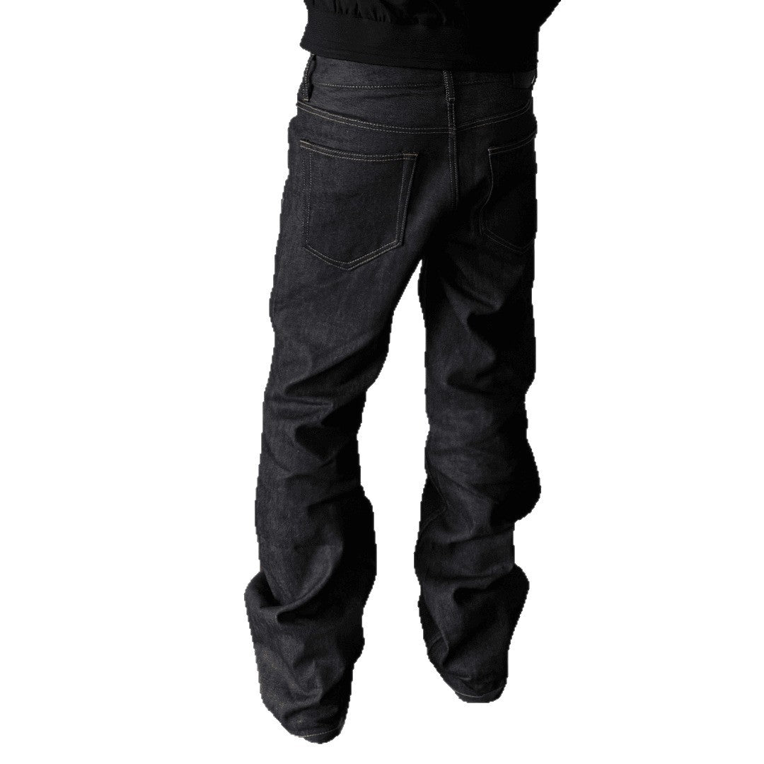 Washed Loose Straight Leg Clean Fit Jeans