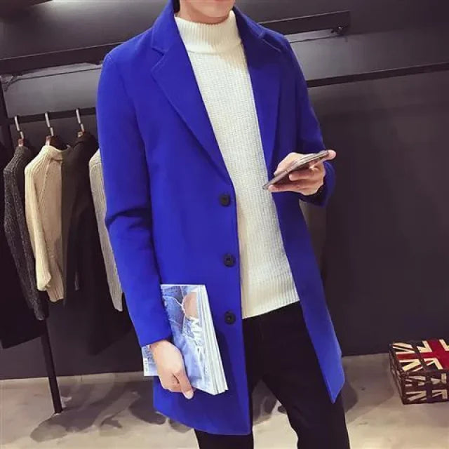 Slim Fit Wool Overcoat