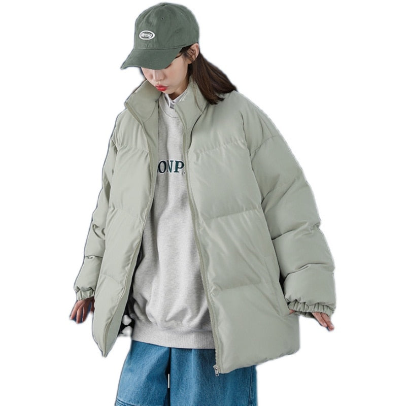 Stand Collar Thickened Parka