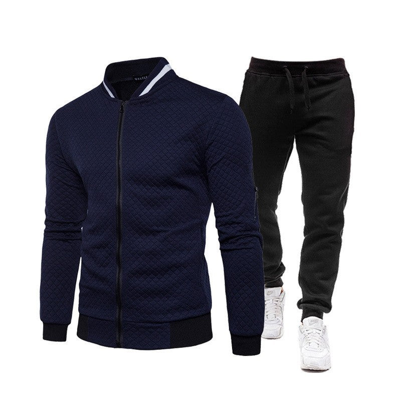 Solid Colour Zip-Up Baseball Jacket