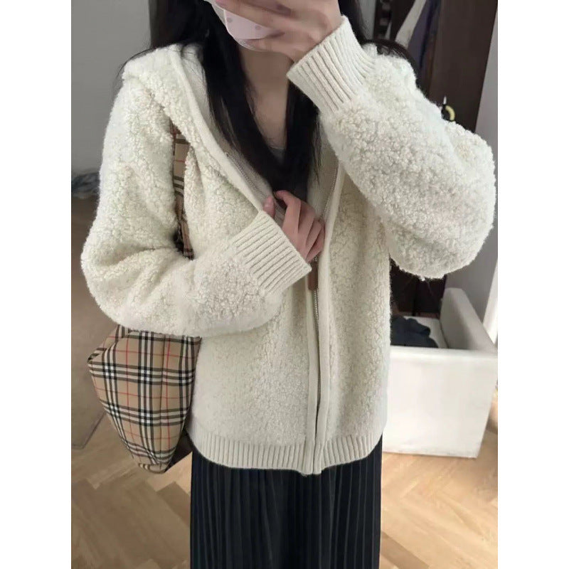 Cozy Thick Winter New Warm Fleece Zip-Up Hooded Coat