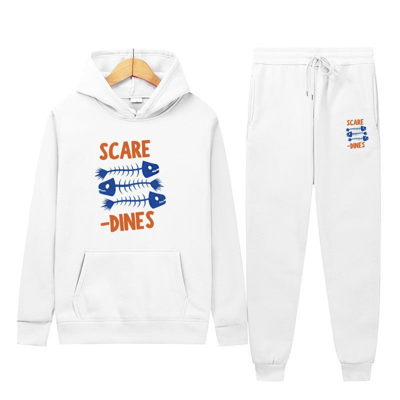 Fleece-Lined Hooded Sweatshirt & Sweatpants Set