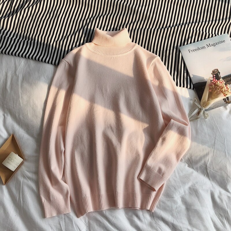 Classic Turtleneck Knit Jumper