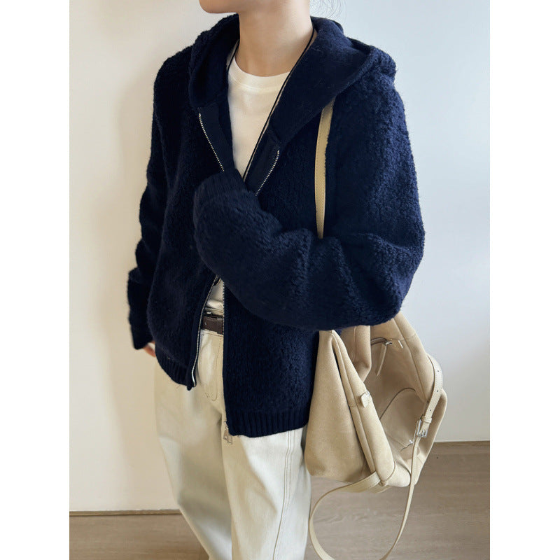 Cozy Thick Winter New Warm Fleece Zip-Up Hooded Coat