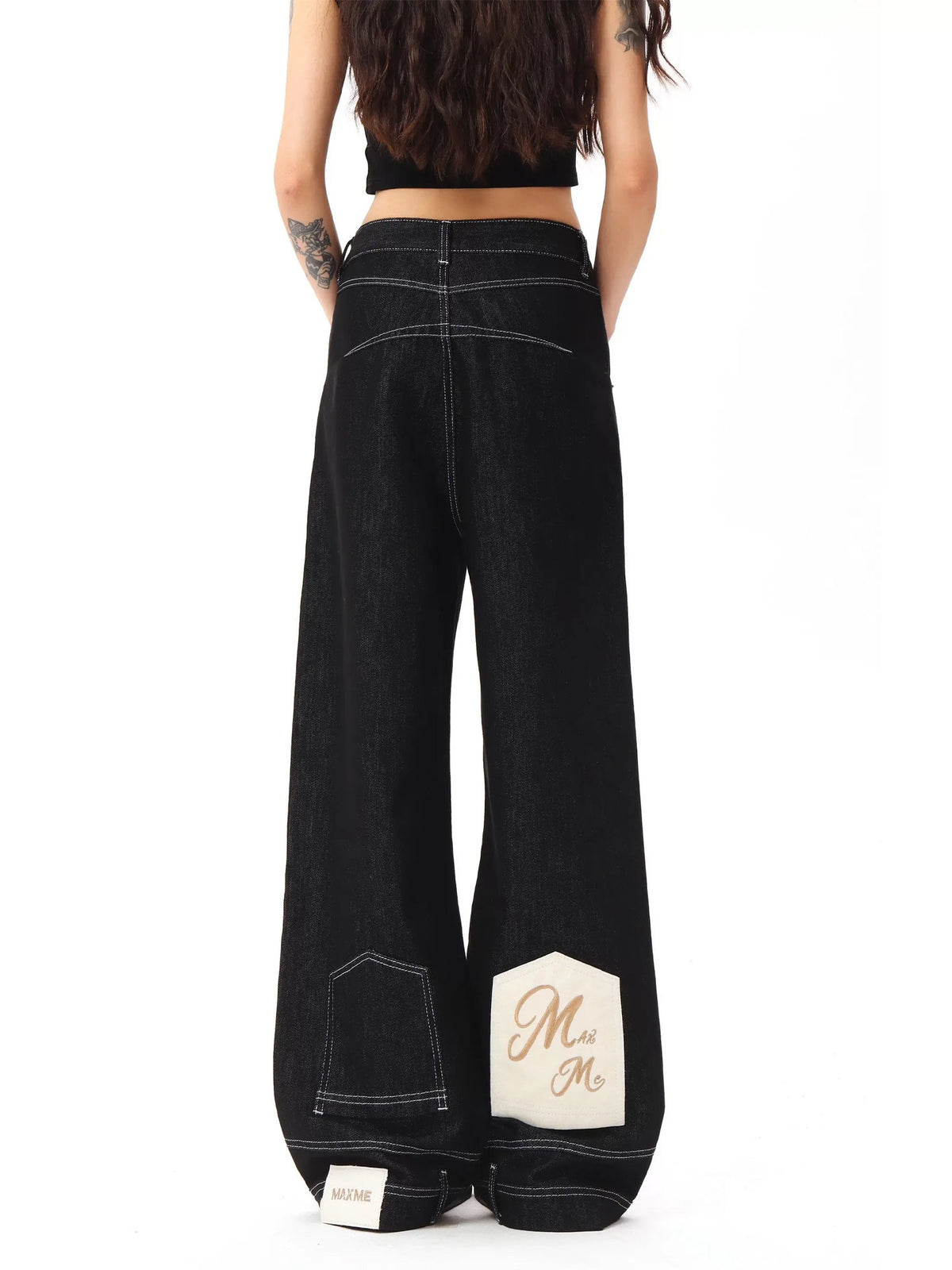 Vintage Wide Leg Straight Jeans