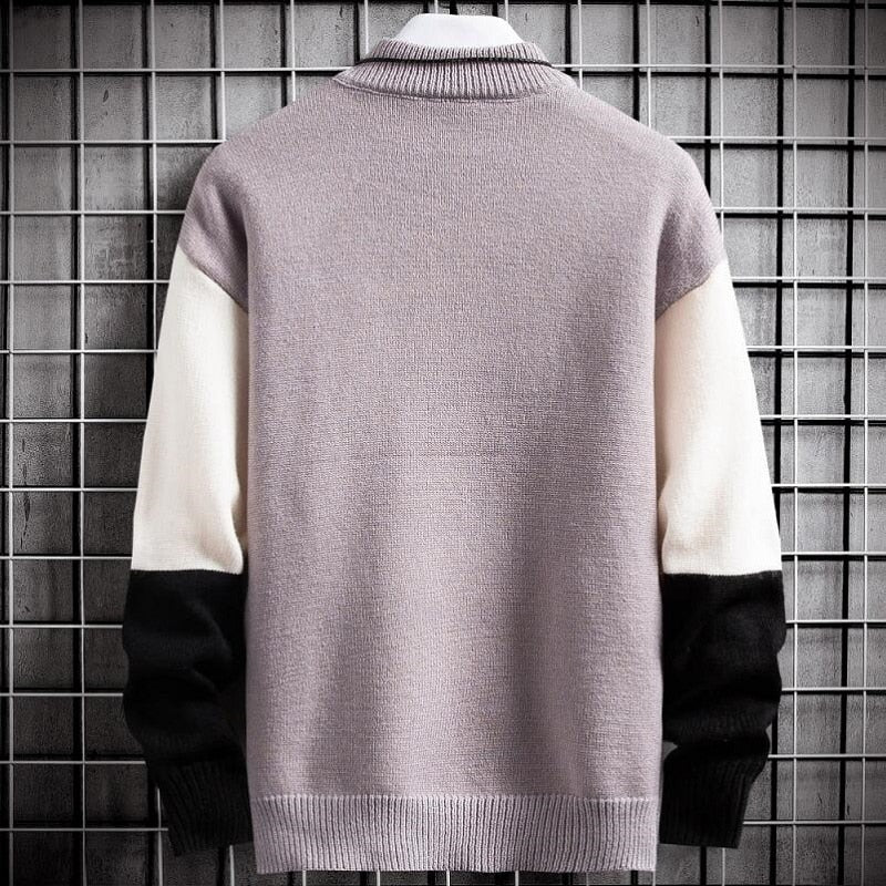 Cashmere Patchwork Turtleneck