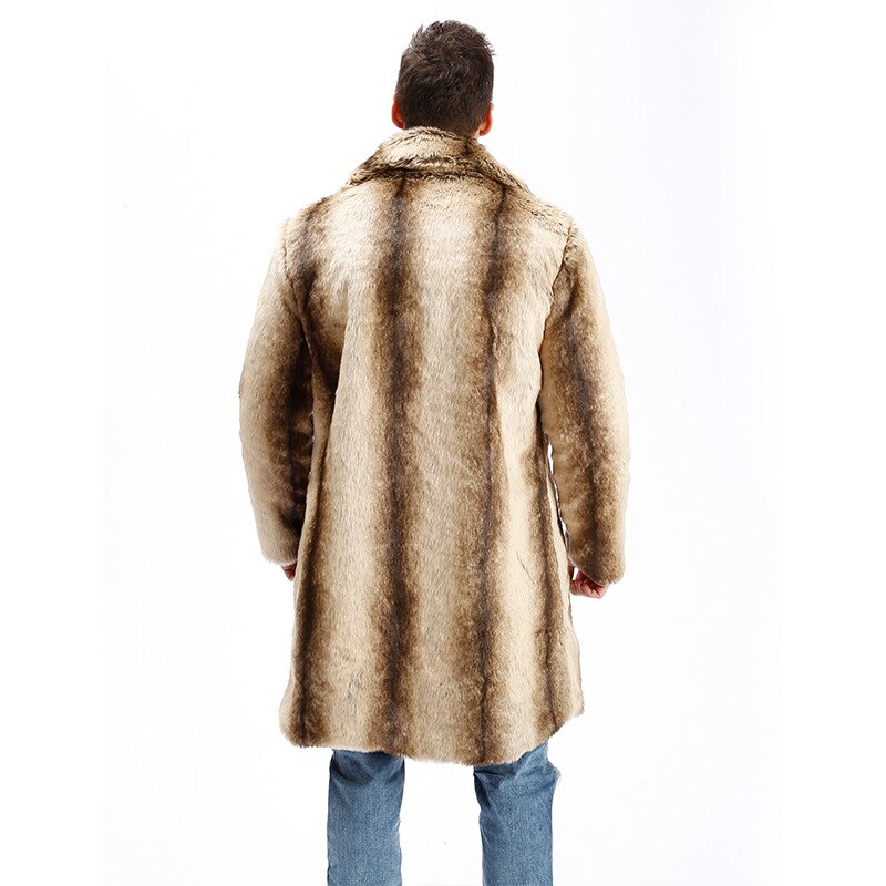 Luxury Faux Fur Leather Coat