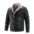 Plush-Lined Denim Coat
