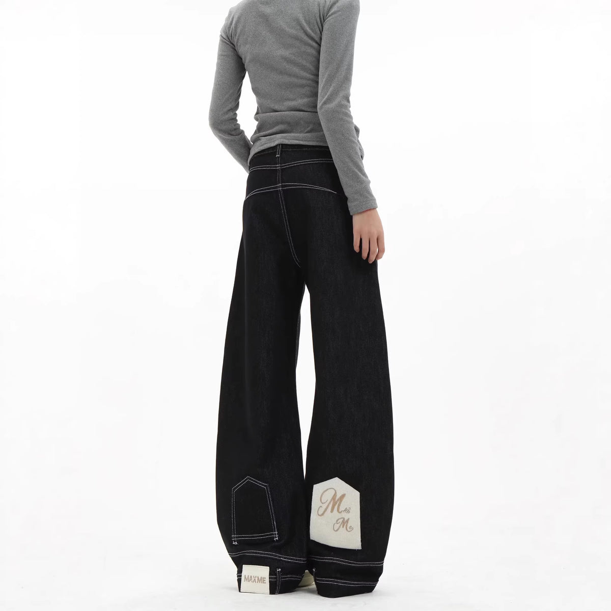 Vintage Wide Leg Straight Jeans