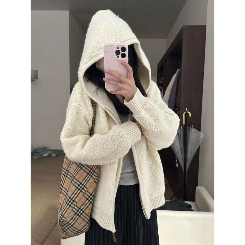 Cozy Thick Winter New Warm Fleece Zip-Up Hooded Coat