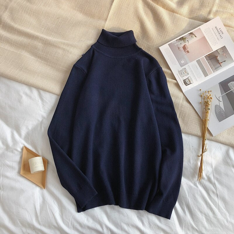 Classic Turtleneck Knit Jumper