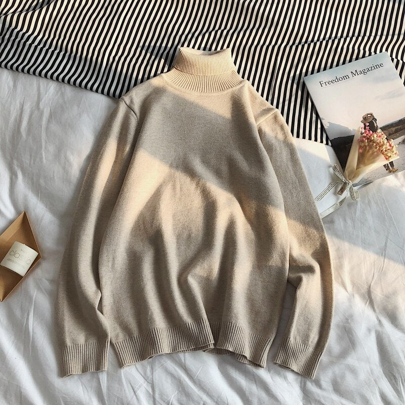 Classic Turtleneck Knit Jumper