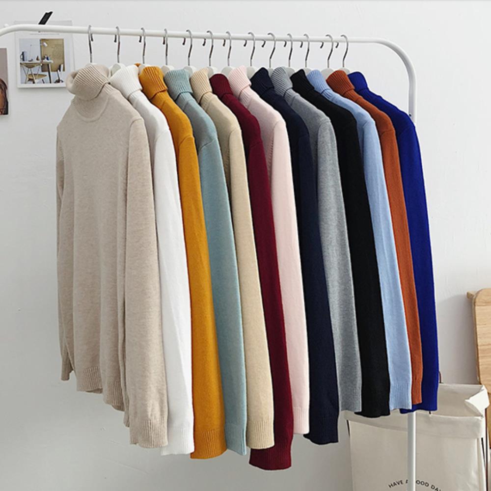 Classic Turtleneck Knit Jumper