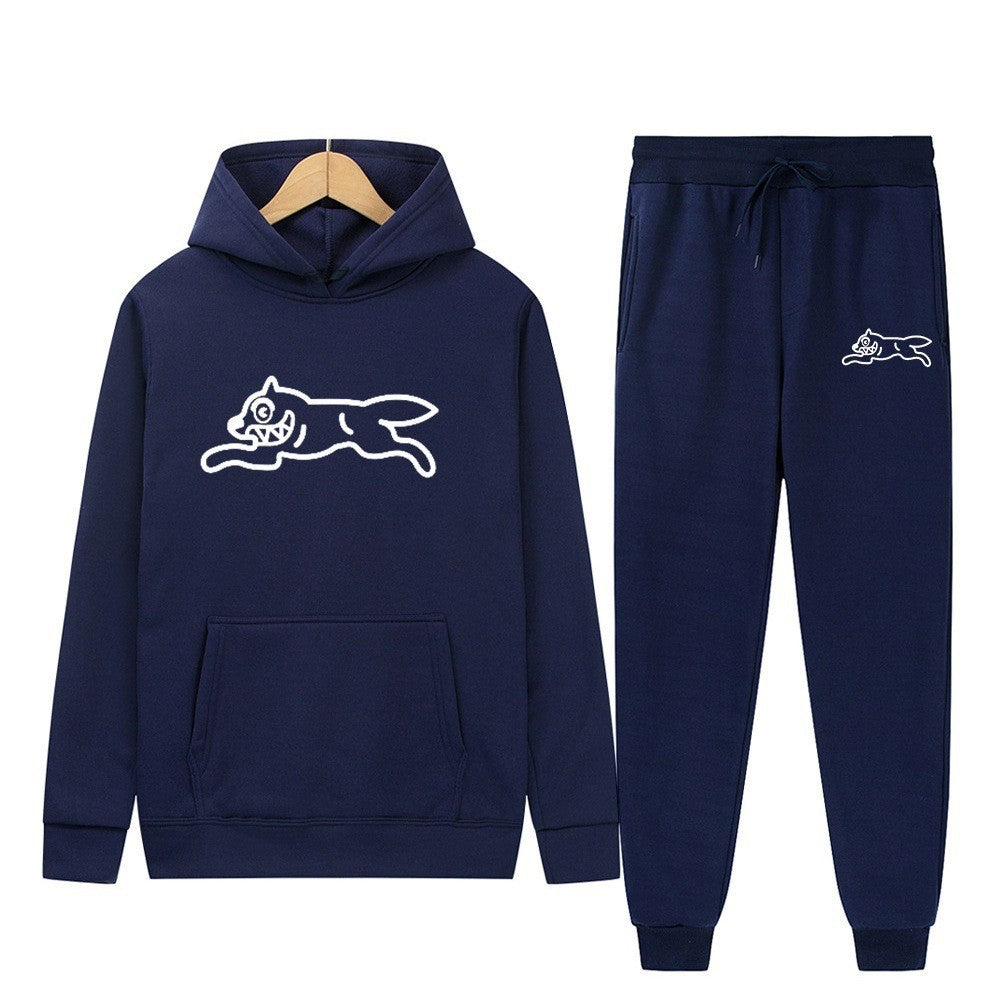 Graphic Print Fleece Hoodie & Jogger Set