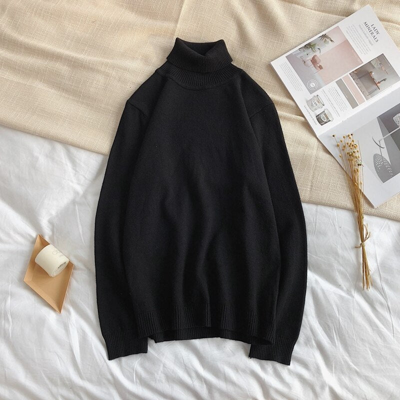 Classic Turtleneck Knit Jumper
