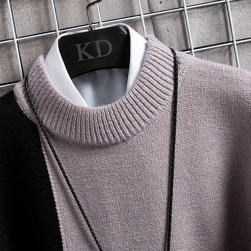Cashmere Patchwork Turtleneck