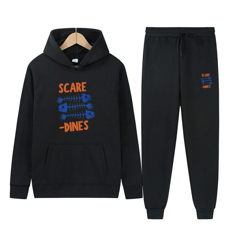 Fleece-Lined Hooded Sweatshirt & Sweatpants Set