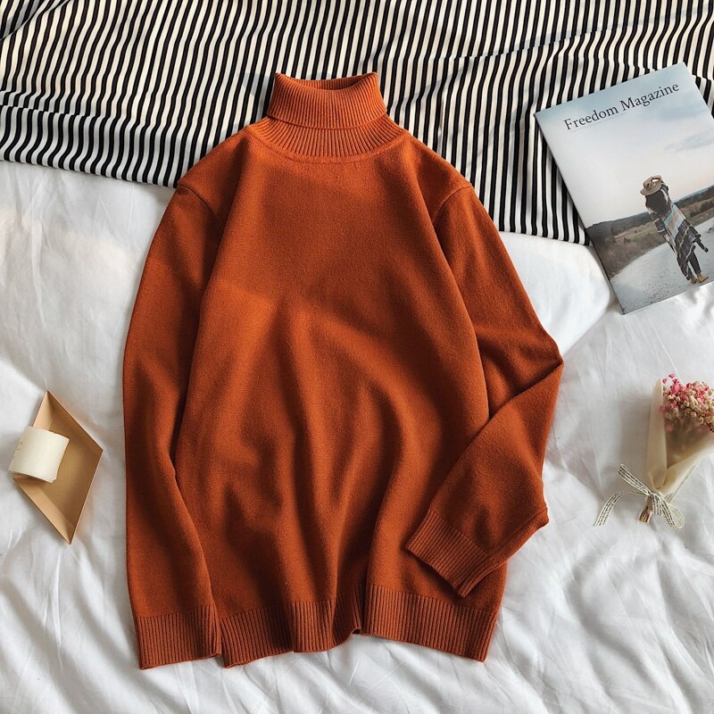 Classic Turtleneck Knit Jumper