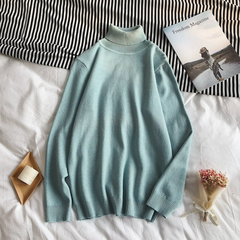 Classic Turtleneck Knit Jumper