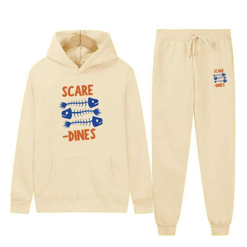 Fleece-Lined Hooded Sweatshirt & Sweatpants Set