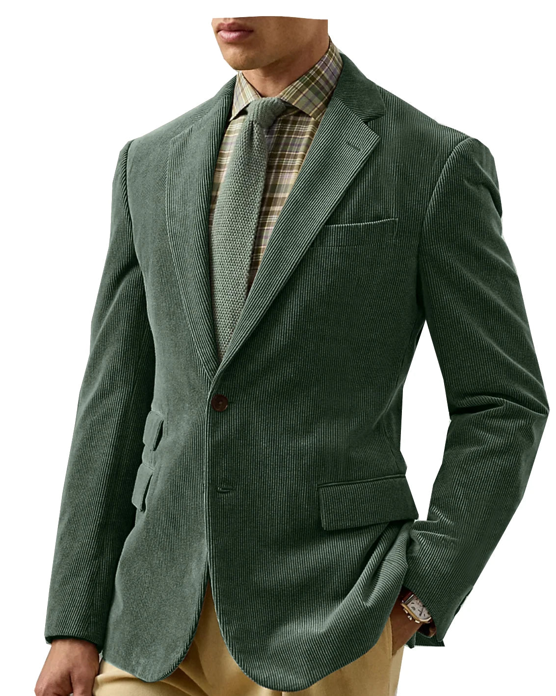 Vintage Corduroy Tailored Blazer