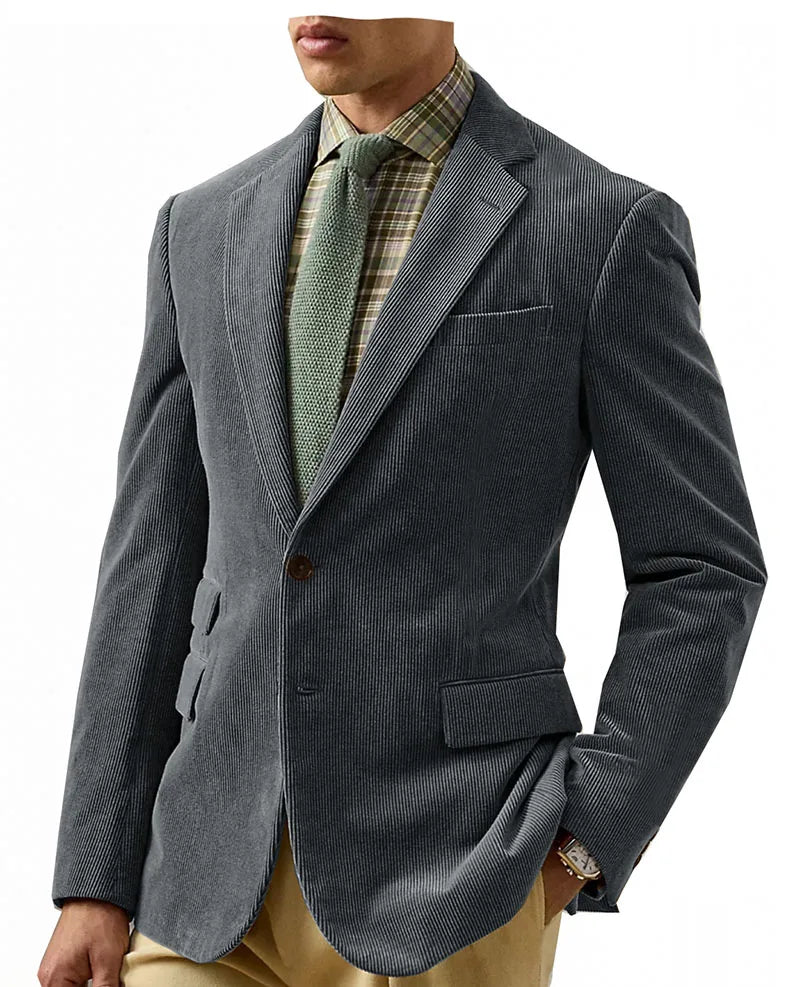 Vintage Corduroy Tailored Blazer