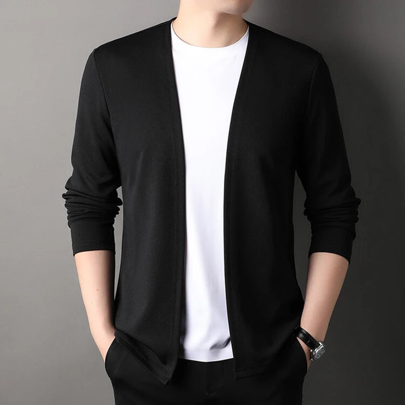 Open-Front Slim Fit Cardigan