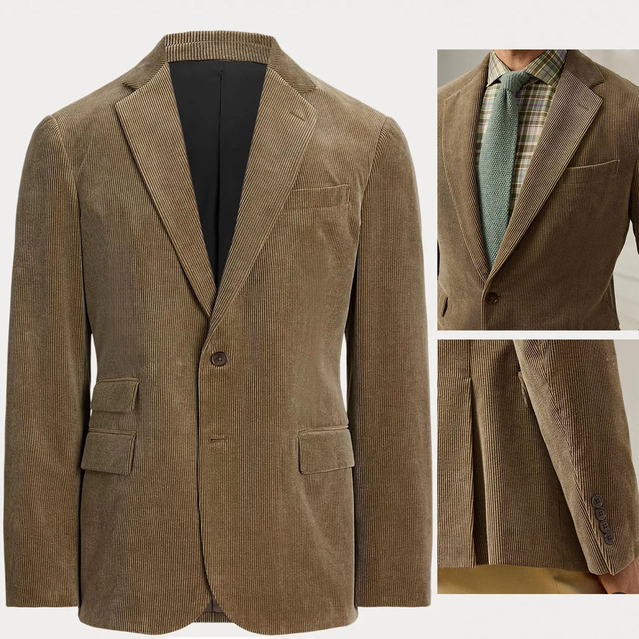 Vintage Corduroy Tailored Blazer