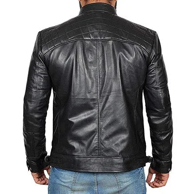 Oversized Motorcycle Leather Jacket