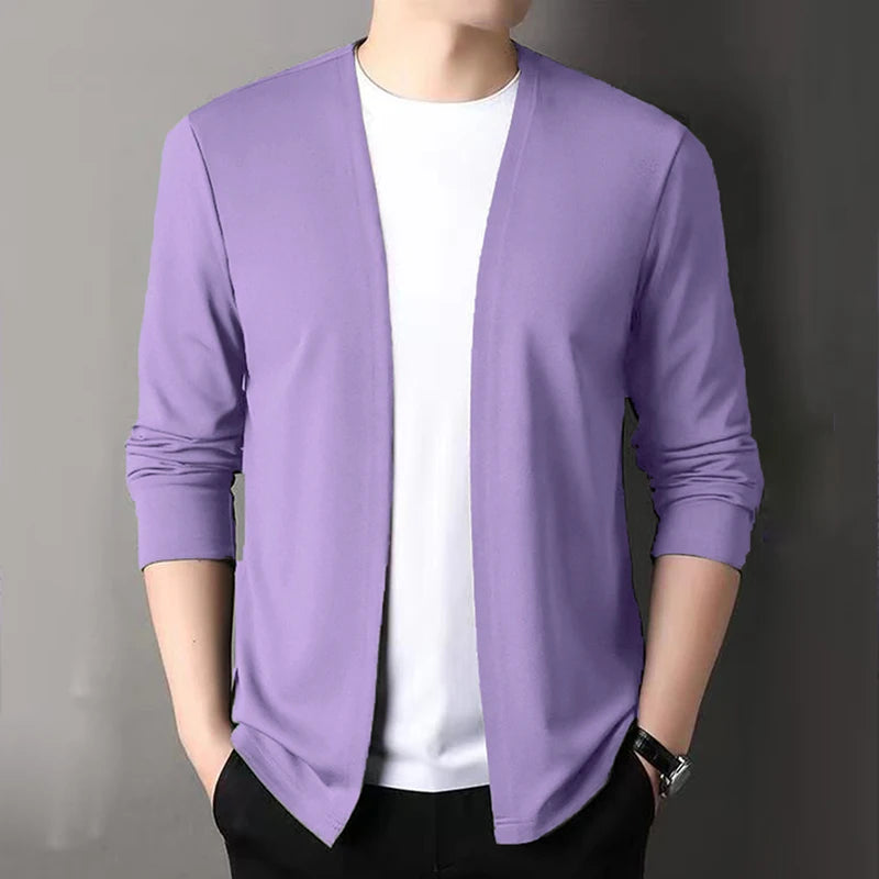 Open-Front Slim Fit Cardigan
