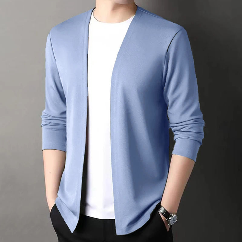 Open-Front Slim Fit Cardigan