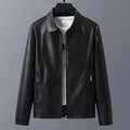 Lapel Sheepskin Leather Jacket