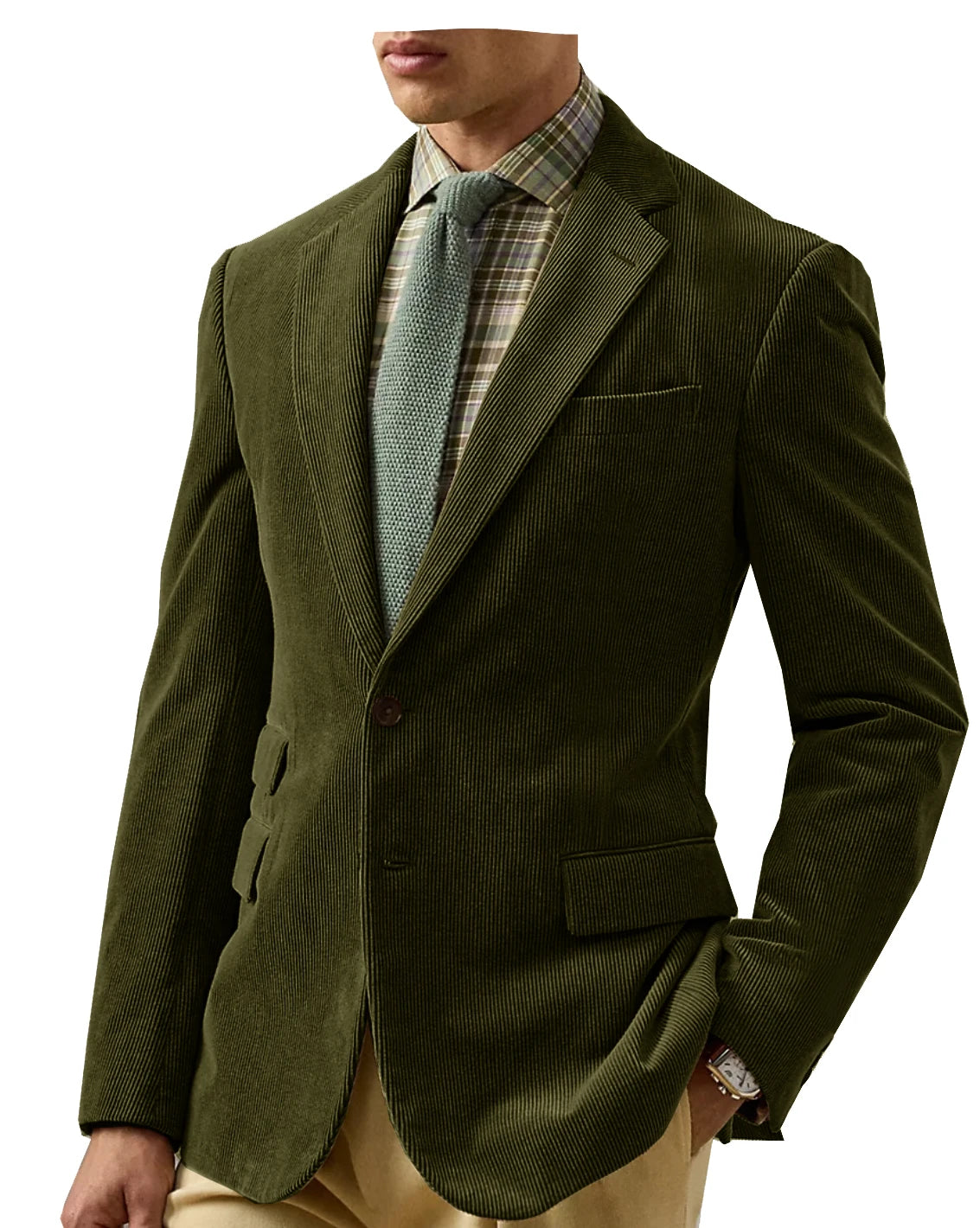 Vintage Corduroy Tailored Blazer