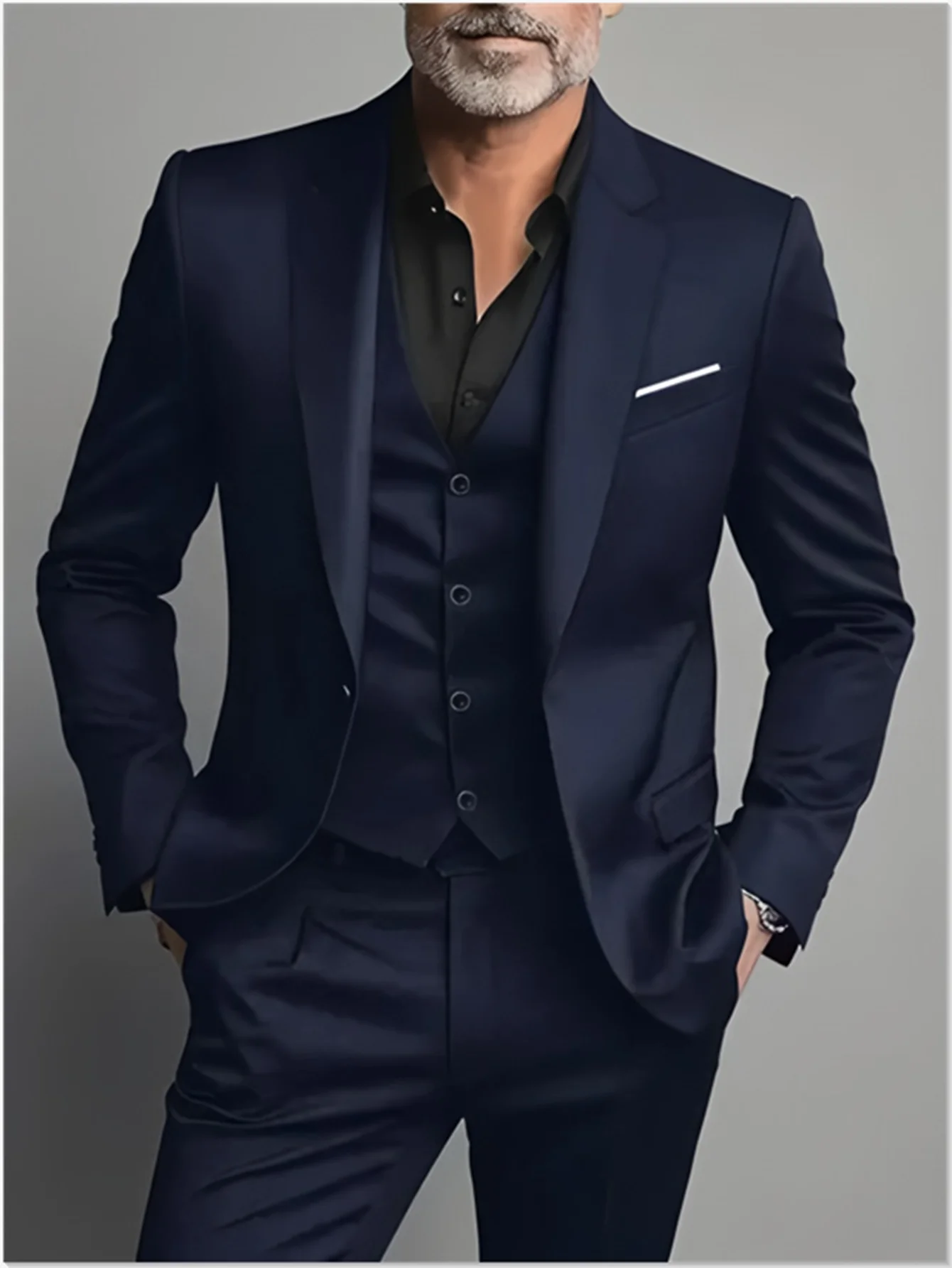 Slim Fit Black Tuxedo Suit Set