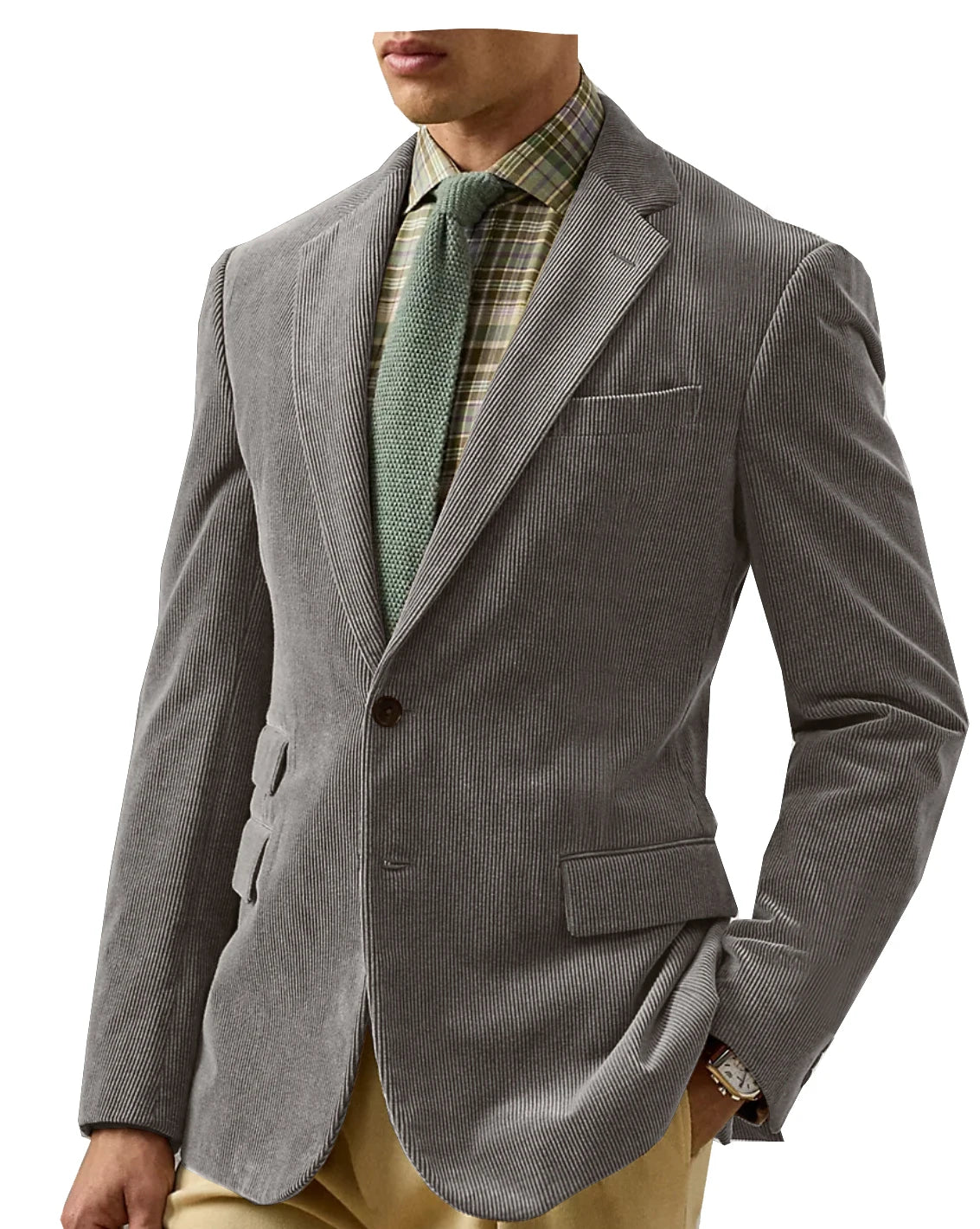 Vintage Corduroy Tailored Blazer