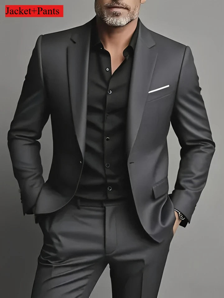 Slim Fit Black Tuxedo Suit Set