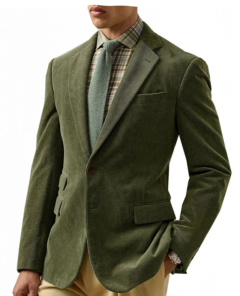Vintage Corduroy Tailored Blazer