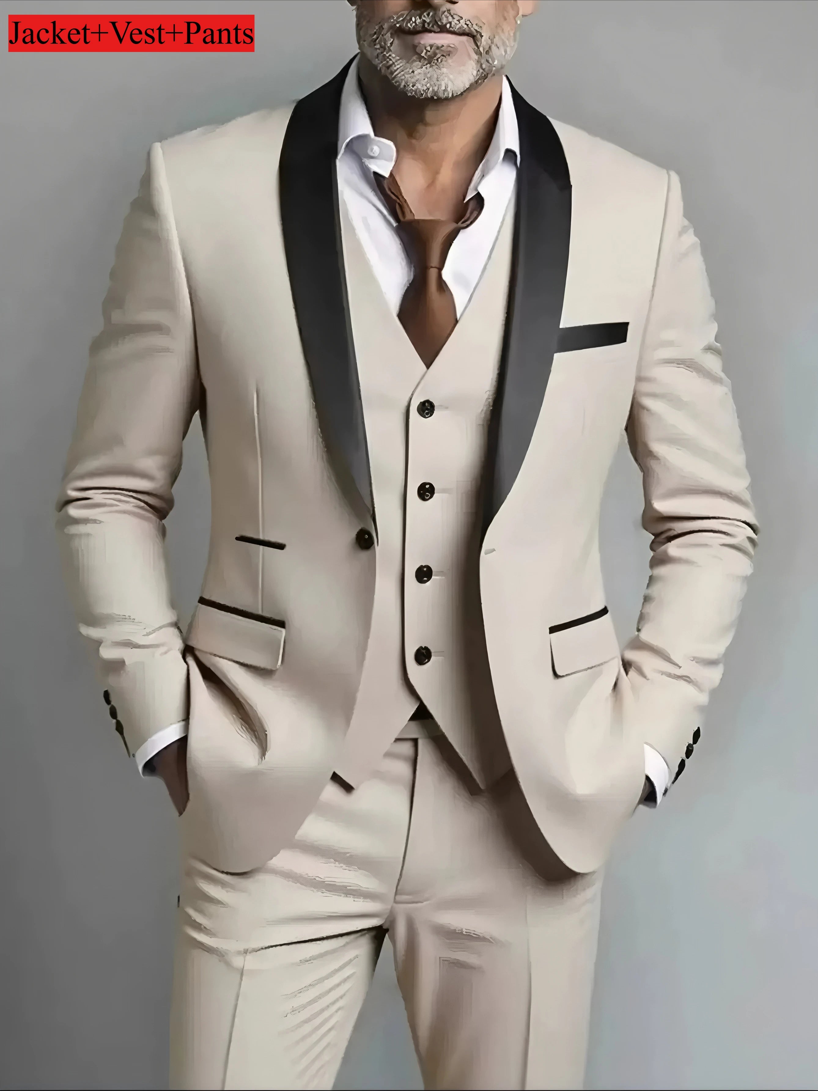 Slim Fit Black Tuxedo Suit Set