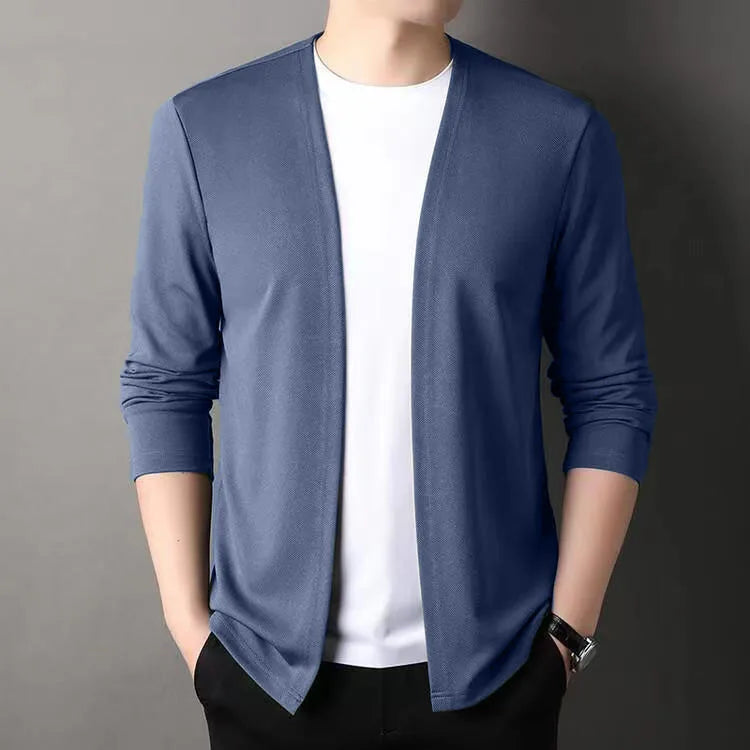 Open-Front Slim Fit Cardigan