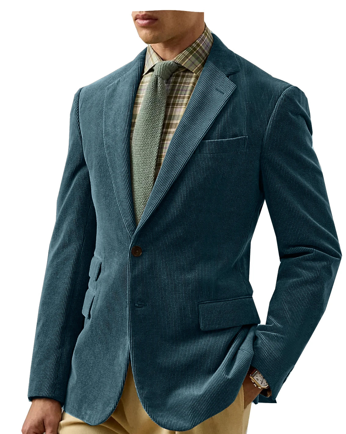 Vintage Corduroy Tailored Blazer