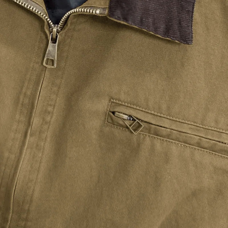 Washed Detroit Workwear Zip Jacket