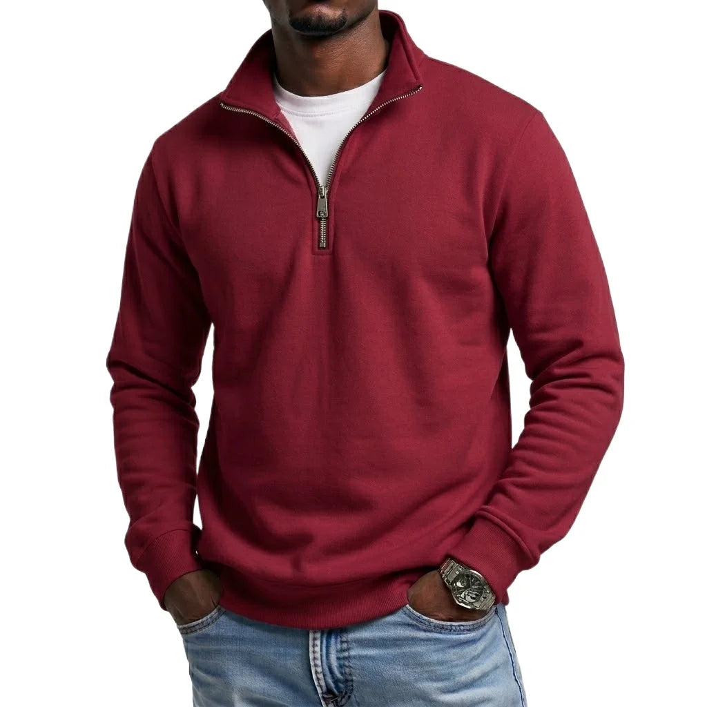 Quarter-Zip Pullover Sweatshirt
