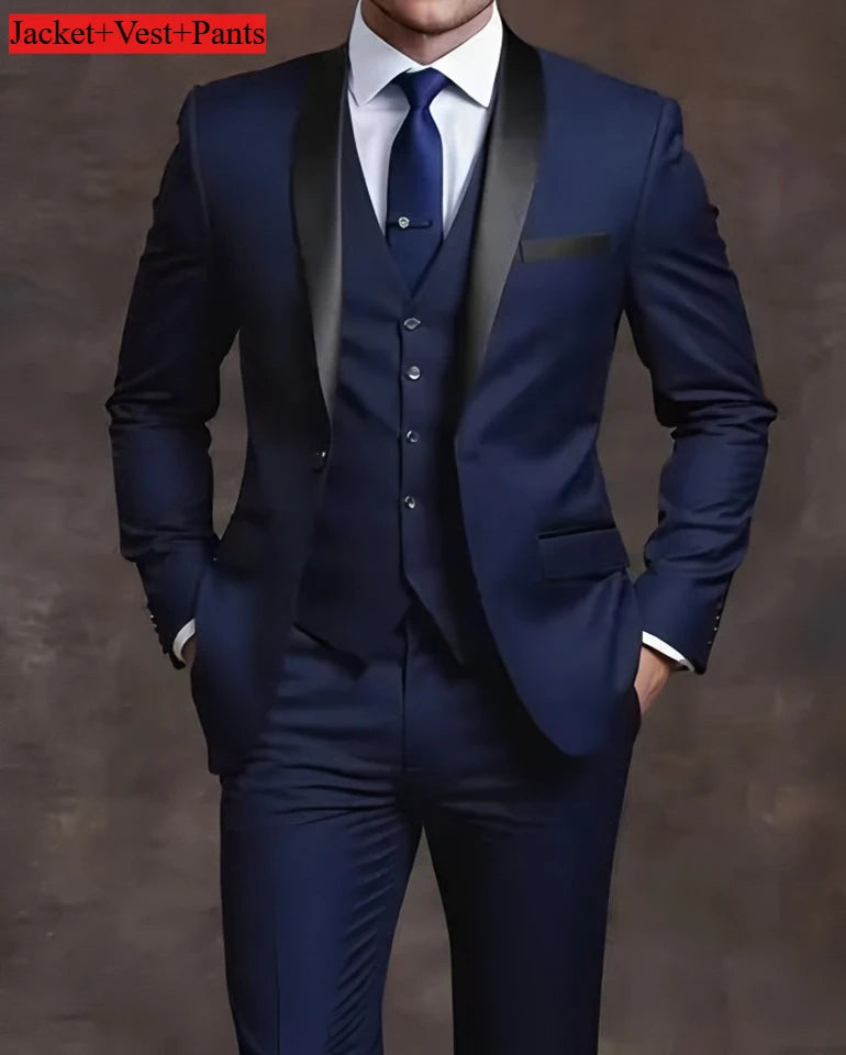 Slim Fit Black Tuxedo Suit Set