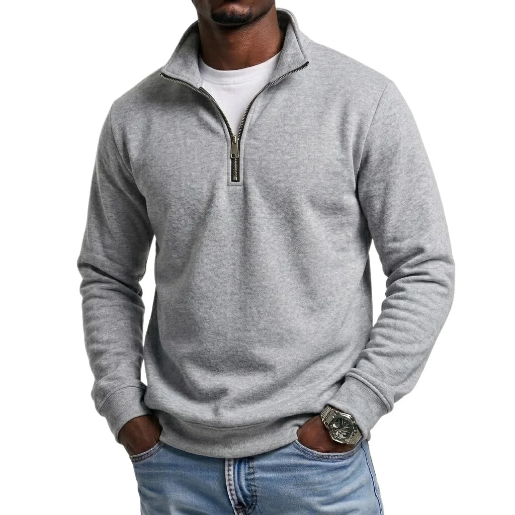 Quarter-Zip Pullover Sweatshirt
