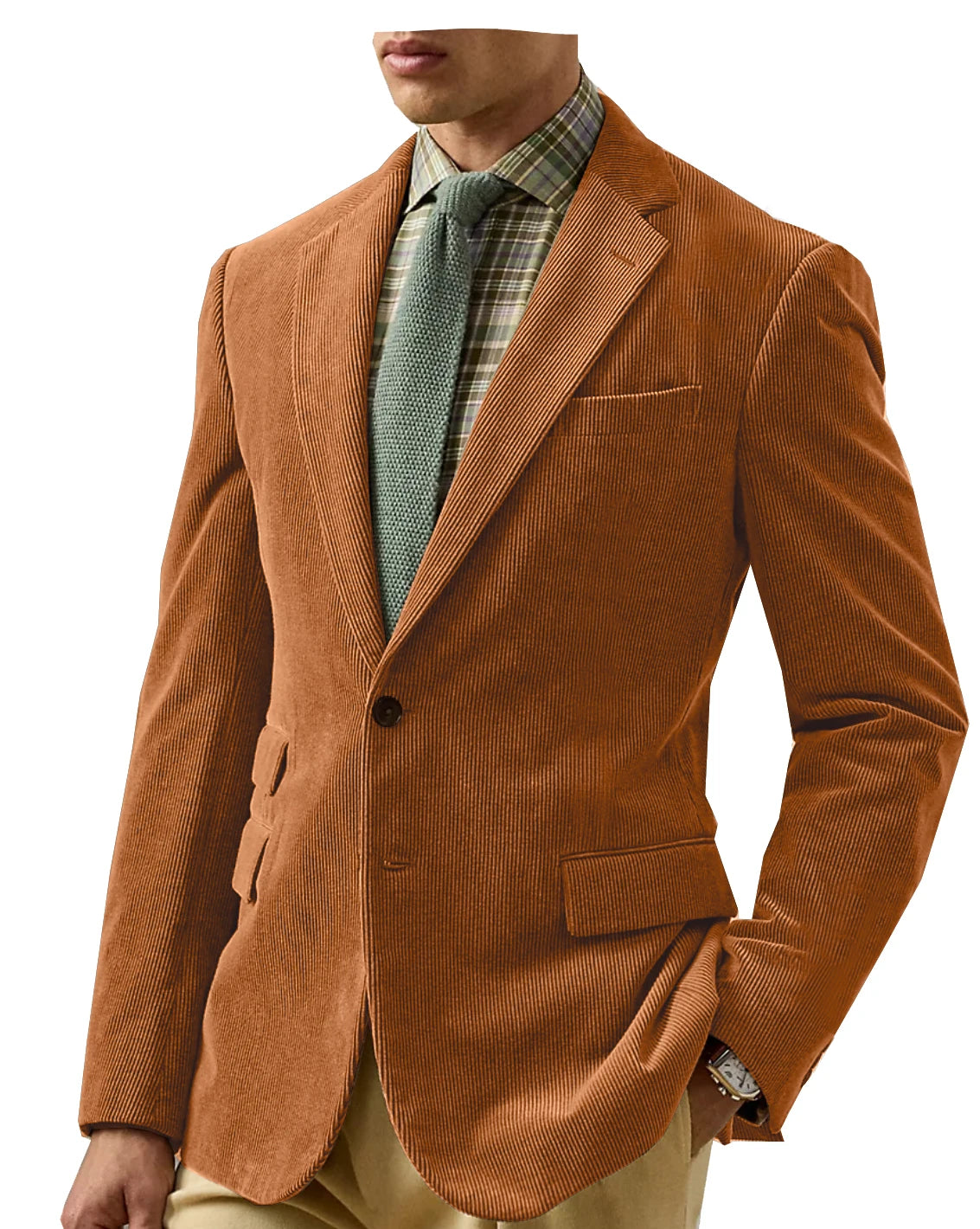 Vintage Corduroy Tailored Blazer