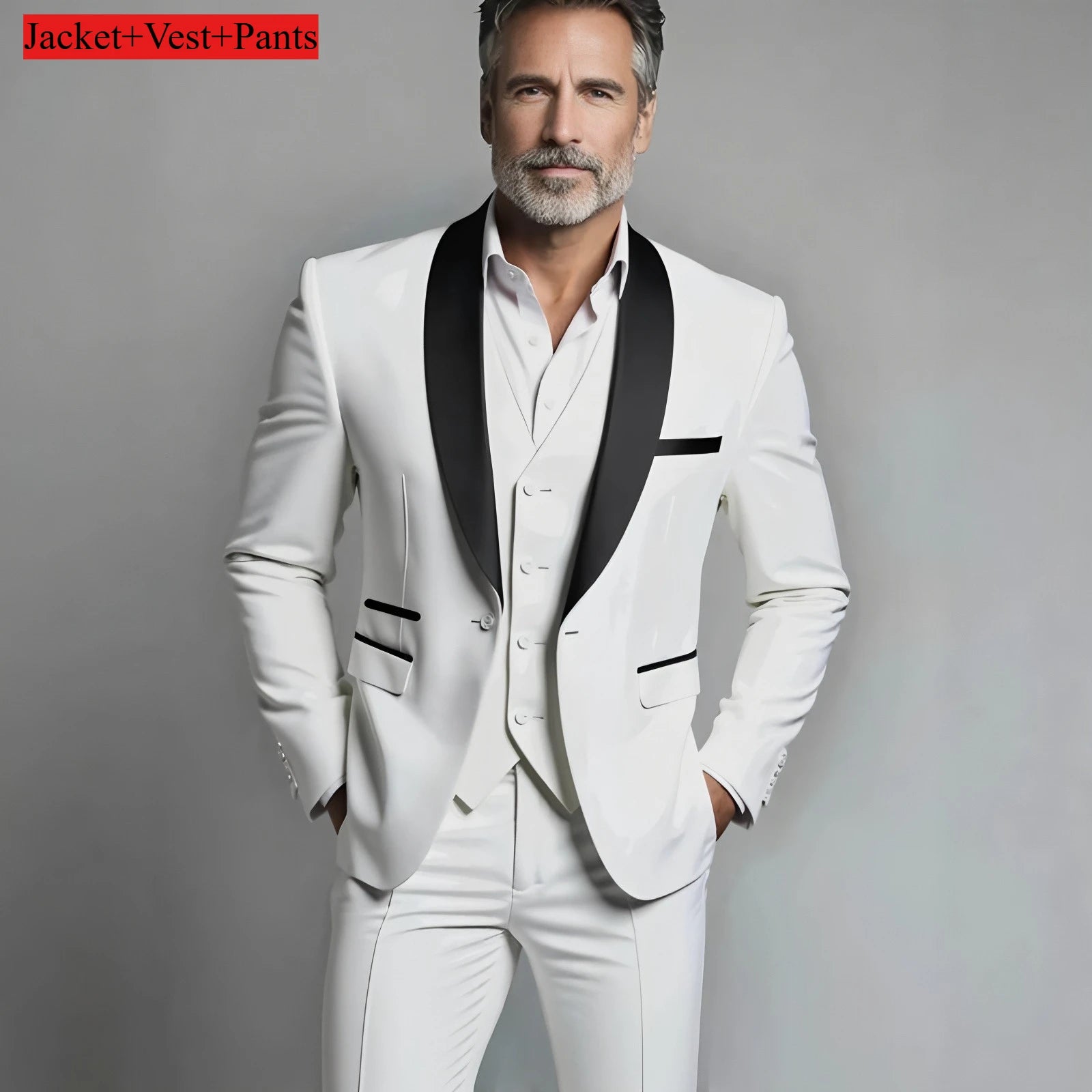 Slim Fit Black Tuxedo Suit Set