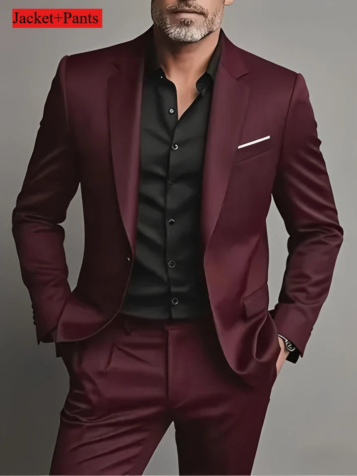 Slim Fit Black Tuxedo Suit Set