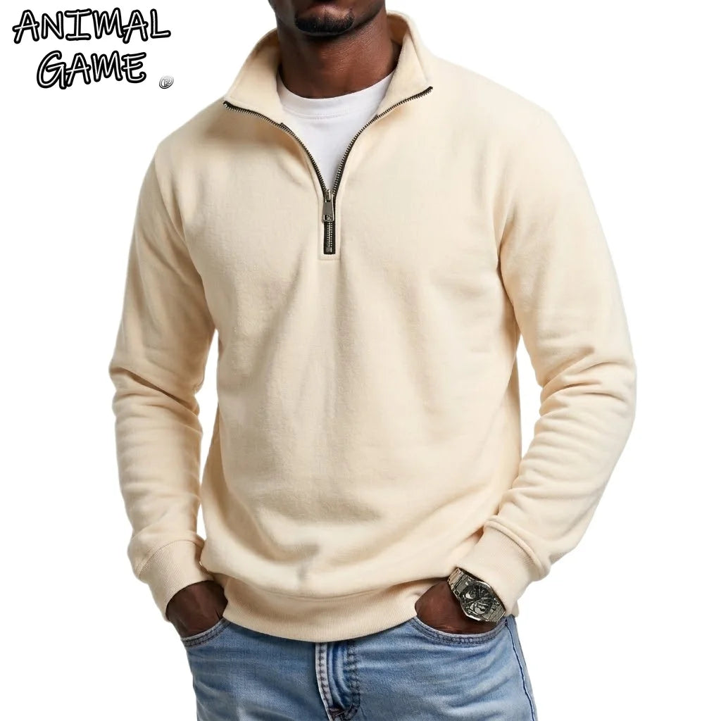 Quarter-Zip Pullover Sweatshirt